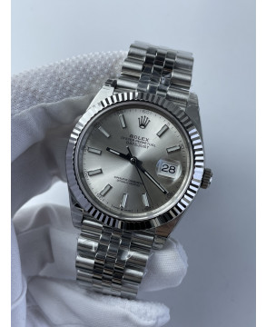 (준비완료/특급배송)NO.2347/VS공장 롤렉스 데이저스트 41미리 실버 바인덱스 쥬빌레 플루티드