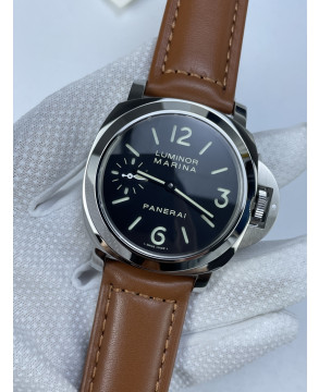 (준비완료/특급배송 )NO.2552/HW공장 파네라이 루미노르 마리나 PAM111 스틸 가죽스트랩